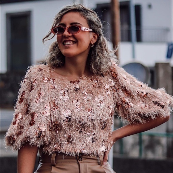 ZARA sequin top 7745/013 - Picture 7 of 14